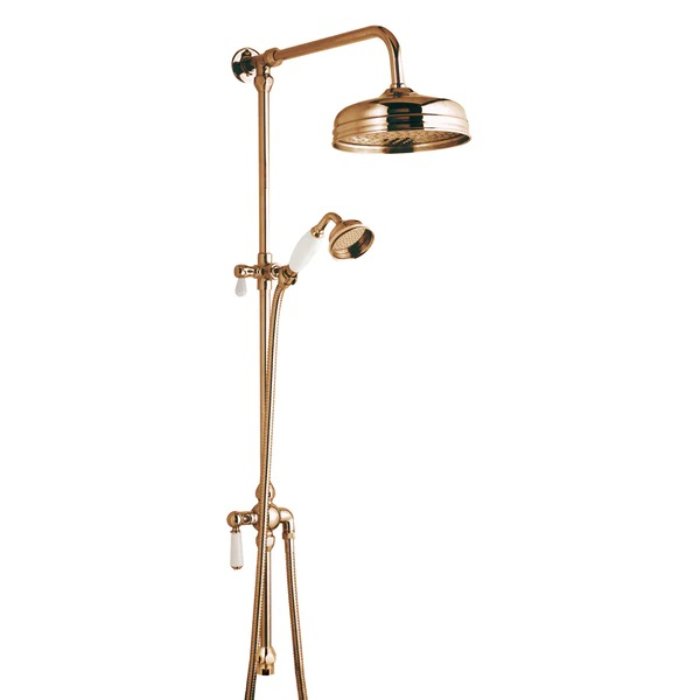 BC Designs Victrion Superbe Rigid Riser Kit with Fixed Head - Copper