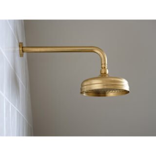 BC Designs Victrion 8 Inch Round Fixed Shower Head - Image 3