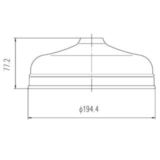 BC Designs Victrion 8 Inch Round Fixed Shower Head - Image 4