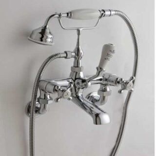 BC Designs Victrion Crosshead Deck Mounted Bath Shower Mixer Tap - Image 3