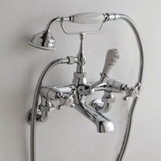 BC Designs Victrion Crosshead Wall Mounted Bath Shower Mixer Tap - Image 2