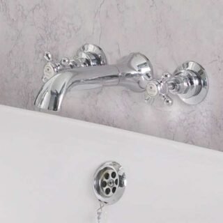 BC Designs Victrion Crosshead Bath Filler Tap with Spout - Image 2