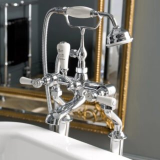 BC Designs Victrion Lever Deck Mounted Bath Shower Mixer Tap - Image 3