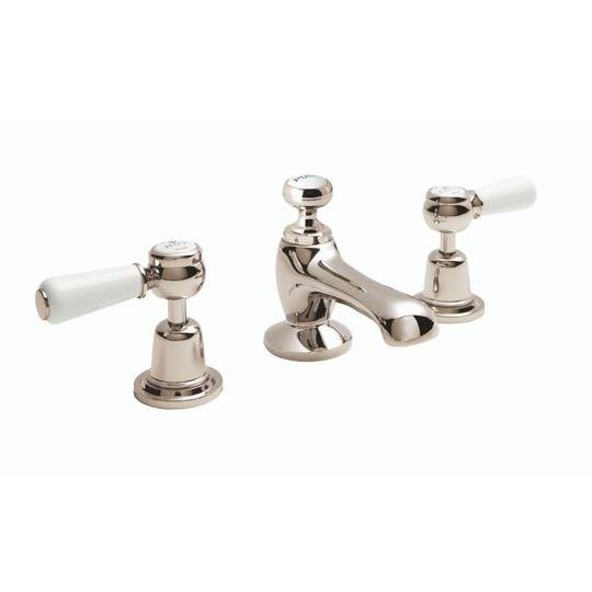 BC Designs Victrion Lever Basin Mixer Tap with Pop-Up Waste - Nickel