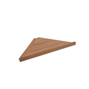 Vado Individual Shama Corner Bathroom Shelf - Brushed Bronze