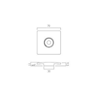 Vado Individual Square Universal Basin Waste Cover Cap - Image 3