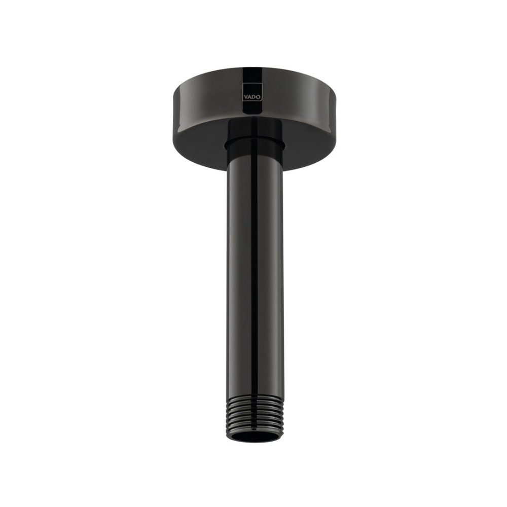 Vado Individual Fixed Head Ceiling Mounting Shower Arm - Polished Black