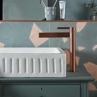 Vado Individual Edit Deck Mounted Mono Tall Basin Mixer Tap - Image 4