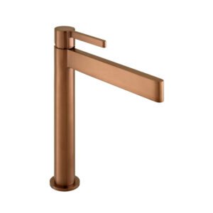 Vado Individual Edit Deck Mounted Mono Tall Basin Mixer Tap - Brushed Bronze