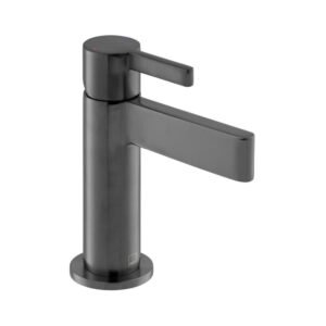 Vado Individual Edit Deck Mounted Mini Mono Basin Mixer Tap - Brushed Black