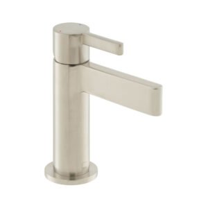 Vado Individual Edit Deck Mounted Mini Mono Basin Mixer Tap - Brushed Nickel