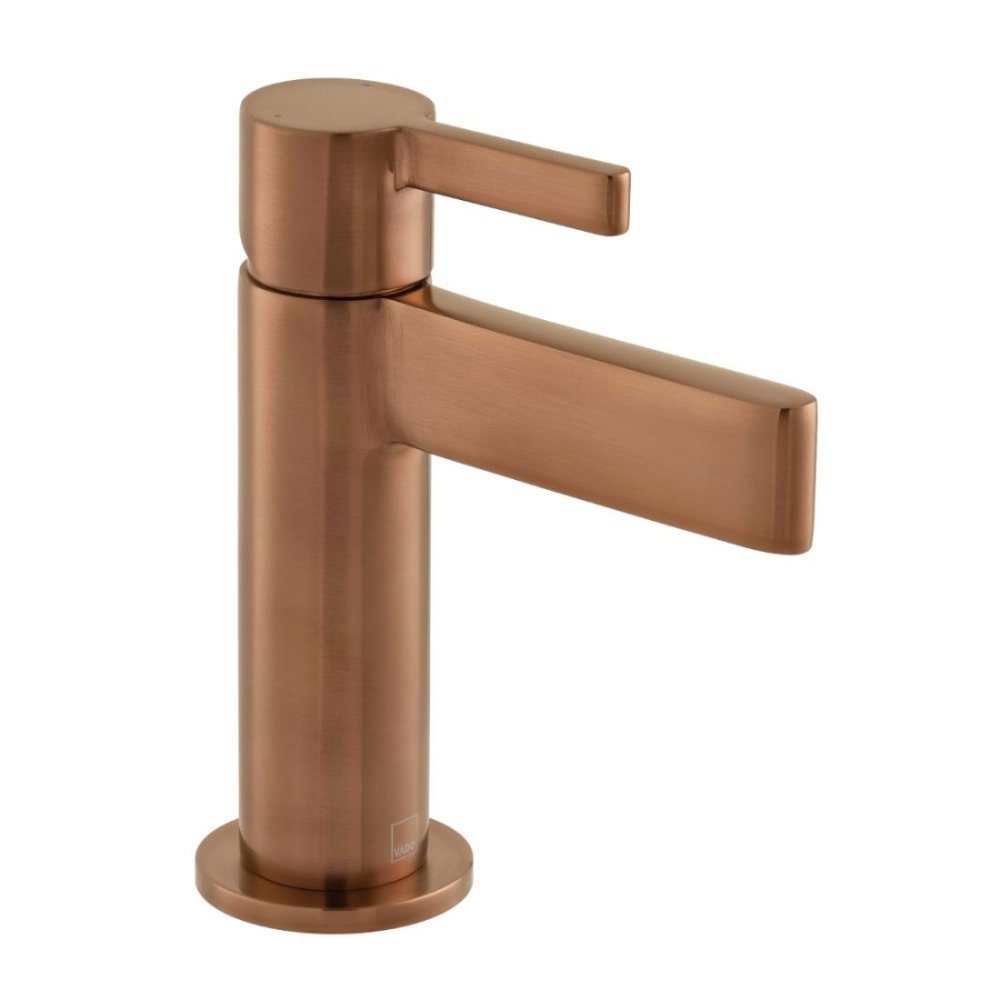 Vado Individual Edit Deck Mounted Mini Mono Basin Mixer Tap - Brushed Bronze