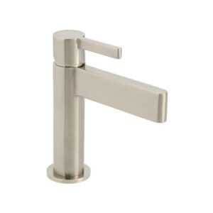 Vado Individual Edit Deck Mounted Mono Basin Mixer Tap - Brushed Nickel