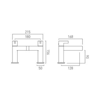Vado Individual Edit Deck Mounted Bath Filler Tap - Image 4