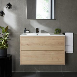 Vado Individual Omika Noir Mono Basin Mixer Tap - Polished Black - Image 3