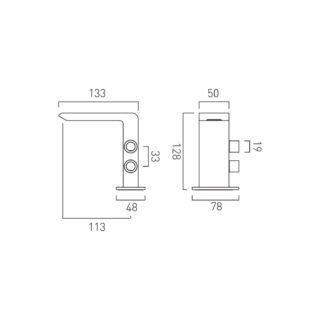 Vado Individual Omika Noir Mono Basin Mixer Tap - Polished Black - Image 5