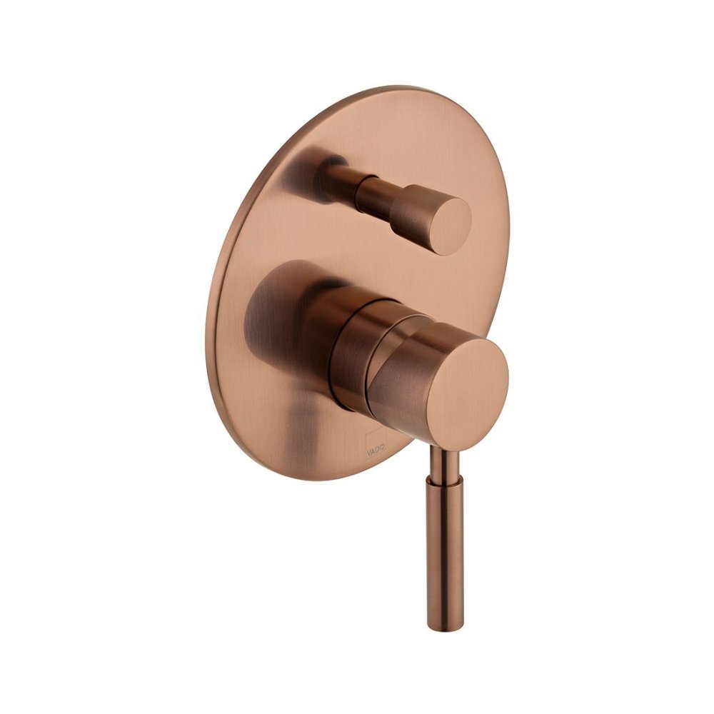Vado Individual Origins 2 Outlet Concealed Manual Shower Valve With Diverter - Brushed Bronze