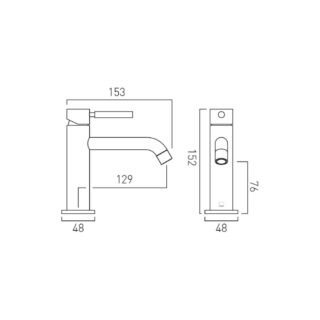 Vado Individual Origins Slimline Mono Basin Mixer Tap - Image 5
