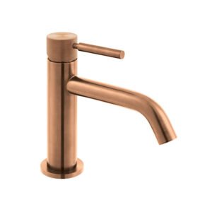 Vado Individual Origins Mono Basin Mixer Tap With Knurled Handle - Brushed Bronze