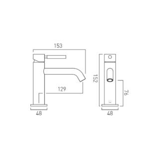 Vado Individual Origins Mono Basin Mixer Tap With Knurled Handle - Image 13