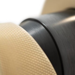 Vado Individual Origins 2 Hole Wall Mounted Basin Mixer Tap With Knurled Handle - Image 2