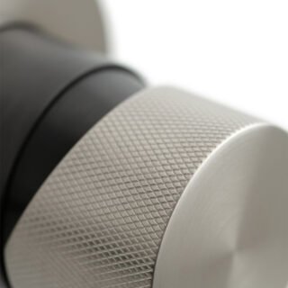 Vado Individual Origins 2 Hole Wall Mounted Basin Mixer Tap With Knurled Handle - Image 7