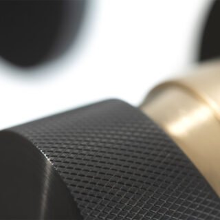 Vado Individual Origins 2 Hole Wall Mounted Basin Mixer Tap With Knurled Handle - Image 5