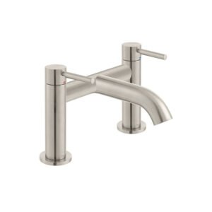 Vado Individual Origins Deck Mounted Bath Filler Tap - Brushed Nickel