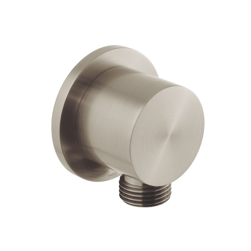 Vado Individual Round Wall Outlet Elbow - Brushed Nickel