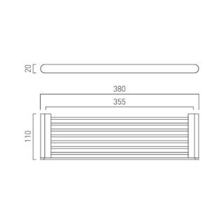 Vado Individual Photon Bathroom Shelf - Image 5
