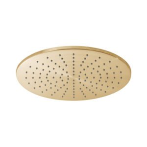 Vado Individual Round Shower Head – 300mm - Brushed Gold