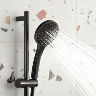 Vado Individual Atmosphere Air Injection Single Function Round Slide Rail Shower Kit - Image 3