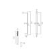 Vado Individual Atmosphere AirInjection Single Function Square Slide Rail Shower Kit - Image 3