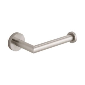 Vado Individual Spa Toilet Roll Holder With knurled Accents - Brushed Nickel