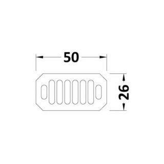 BC Designs Victrion Overflow Basin Grill - Image 3