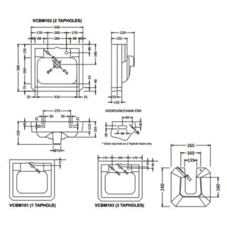 BC Designs Victrion Basin With Full Pedestal - Image 5