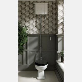 BC Designs Victrion High Level Toilet - White - Image 2