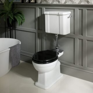 BC Designs Victrion Medium Level Toilet - White - Image 2