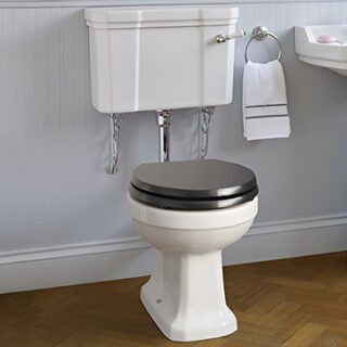 BC Designs Victrion Medium Level Toilet - White - Image 3