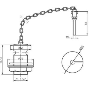 BC Designs Plugand Link Chain Basin Waste - Image 2