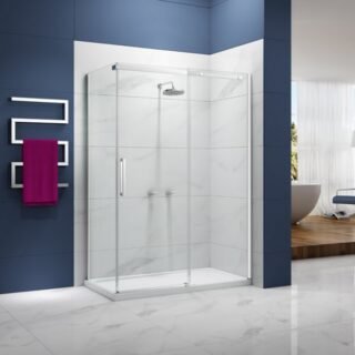 Merlyn Ionic Essence Frameless Sliding Shower Door - Side Panel Options - Image 3