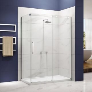 Merlyn Ionic Essence Frameless Sliding Shower Door - Side Panel Options - Image 5
