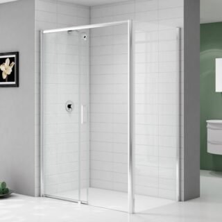 Merlyn Ionic Express Level Access Sliding Shower Door - Side Panel Options - Image 4