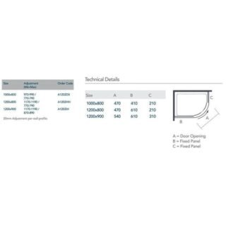 Merlyn Ionic Source Offset Quadrant Shower Enclosure - Image 2