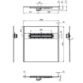 Impey Aquadec Linear 2 Square Wetroom Former Tray With Linear Waste - Brushed - Image 2
