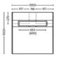 Impey Aquadec Linear 2 Square Wetroom Former Tray With Horizontal Outlet Gravity Waste And Tiled Frame - Image 2