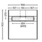 Impey Aquadec Linear 2 Square Wetroom Former Tray With Horizontal Outlet Gravity Waste And Tiled Frame - Image 4