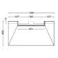 Impey Aquadec Linear 3 Rectangular Wetroom Former Tray With Vertical Outlet Gravity Waste And Tiled Frame - Image 3