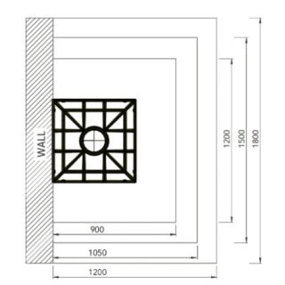 Impey Aqua Grade 3 Way Fall Wetroom Floor Former Tray - Image 2
