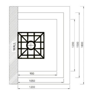 Impey Aqua Grade 3 Way Fall Wetroom Floor Former Tray - Image 6
